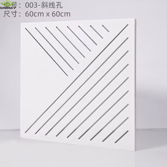 El panel impreso esteras fonoabsorbentes de la pintura del animal doméstico del tablero de fibra de poliéster de la decoración del techo del modelo