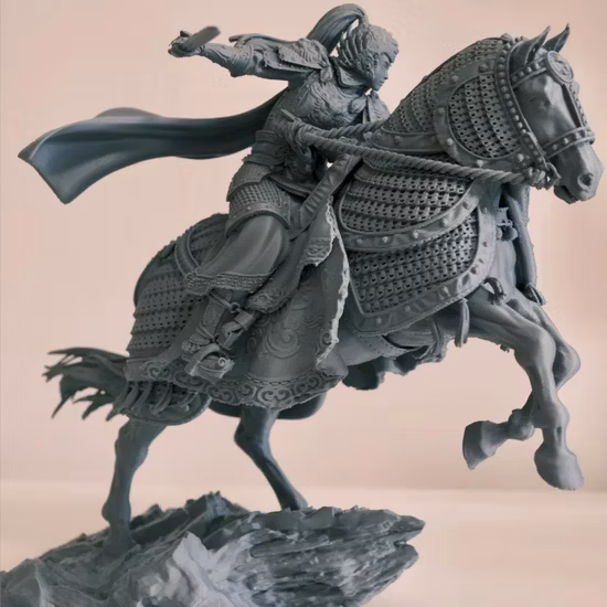 Muestra de prototipo de figura de acción impresa en 3D